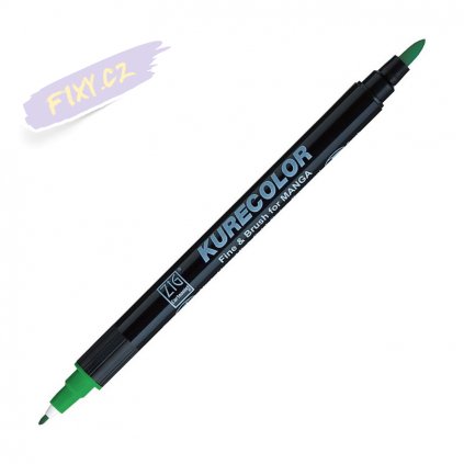 12858 1 kuretake zig kurecolor fine brush 553 emerald green