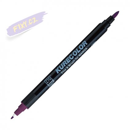 12879 1 kuretake zig kurecolor fine brush 665 deep pink