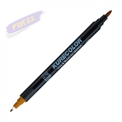 12885 1 kuretake zig kurecolor fine brush 723 sand