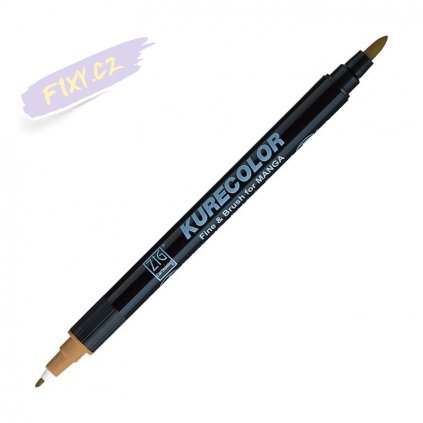 12888 1 kuretake zig kurecolor fine brush 730 oatmeal