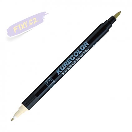 12891 1 kuretake zig kurecolor fine brush 731 pale beige