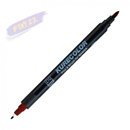 12900 1 kuretake zig kurecolor fine brush 738 burnt sienna