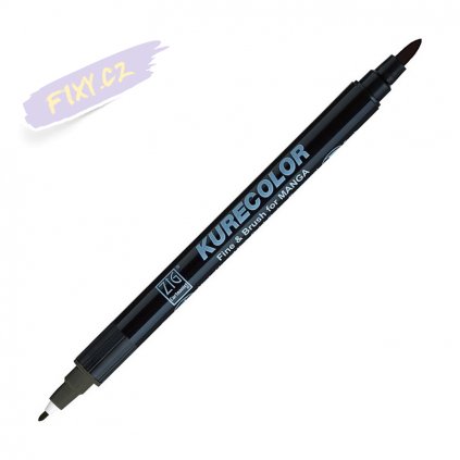 12936 1 kuretake zig kurecolor fine brush 805 dark gray