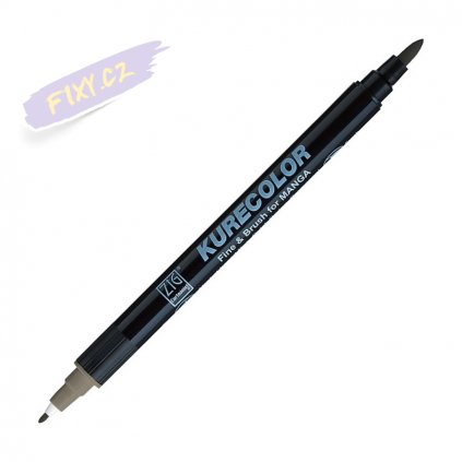 13053 1 kuretake zig kurecolor fine brush w06 warm gray 6