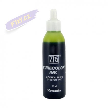 13086 1 kuretake zig kurecolor refill ink 25ml 120 barium yellow