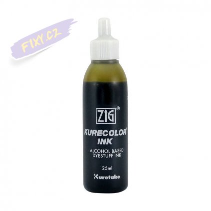 13095 1 kuretake zig kurecolor refill ink 25ml 153 ochre