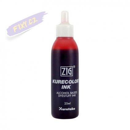 13107 1 kuretake zig kurecolor refill ink 25ml 208 carmine red