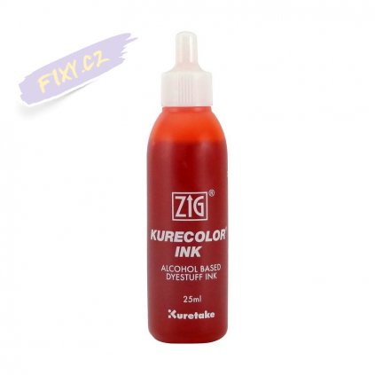 13110 1 kuretake zig kurecolor refill ink 25ml 215 scarlet red