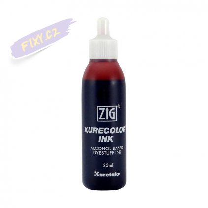 13137 1 kuretake zig kurecolor refill ink 25ml 268 deep red