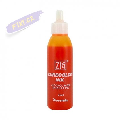 13197 1 kuretake zig kurecolor refill ink 25ml 404 bright yellow