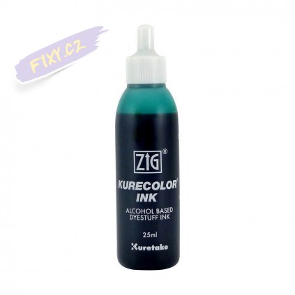 13254 1 kuretake zig kurecolor refill ink 25ml 534 turquoise green