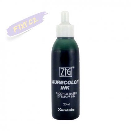 13269 1 kuretake zig kurecolor refill ink 25ml 567 deep green