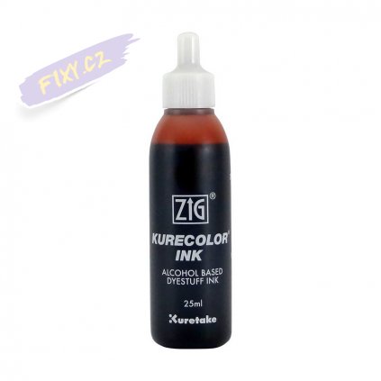 13290 1 kuretake zig kurecolor refill ink 25ml 705 brown