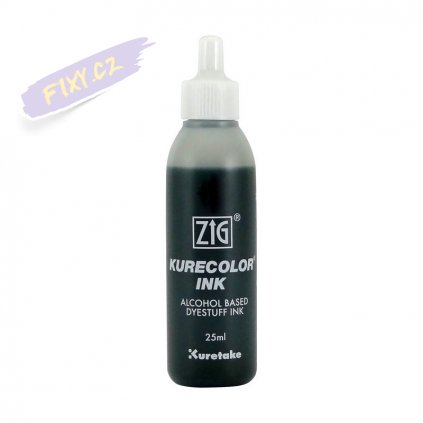 13338 1 kuretake zig kurecolor refill ink 25ml 801 light gray