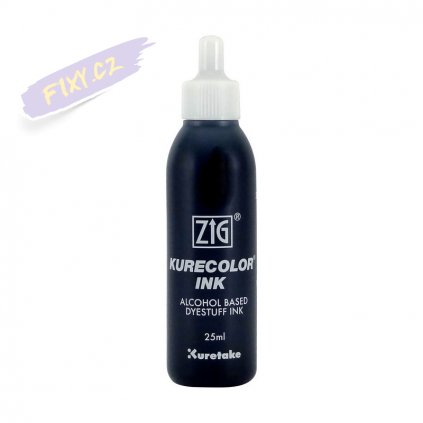 13407 1 kuretake zig kurecolor refill ink 25ml 900 black