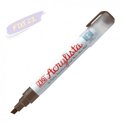 13557 2 kuretake zig acrylista 6mm 624 burnt umber