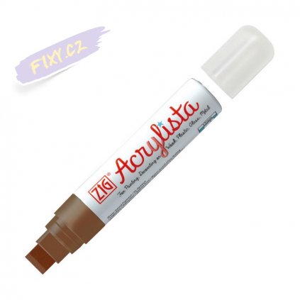 13632 2 kuretake zig acrylista 15mm 621 burnt sienna