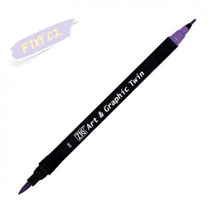 13680 2 kuretake zig art graphic twin 006 violet