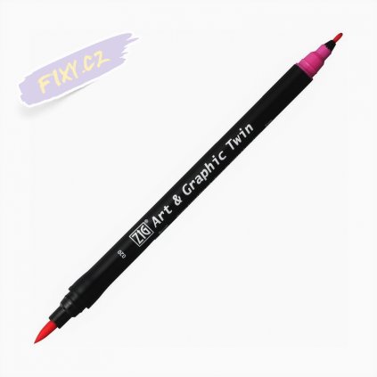 13698 2 kuretake zig art graphic twin 020 pink