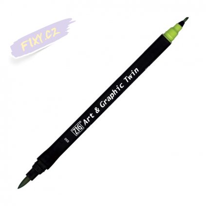 13746 2 kuretake zig art graphic twin 050 light green