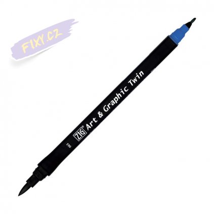 13779 2 kuretake zig art graphic twin 063 dull blue