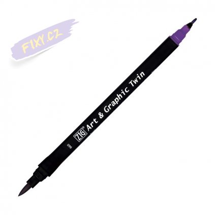 13881 2 kuretake zig art graphic twin 660 deep violet