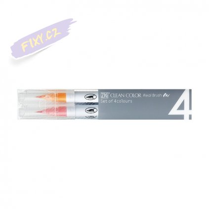 13905 2 kuretake zig clean color real brush 4ks pale