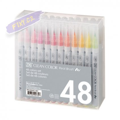 13926 2 kuretake zig clean color real brush 48ks basic