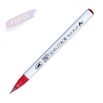 13974 2 kuretake zig clean color real brush 029 geranium red