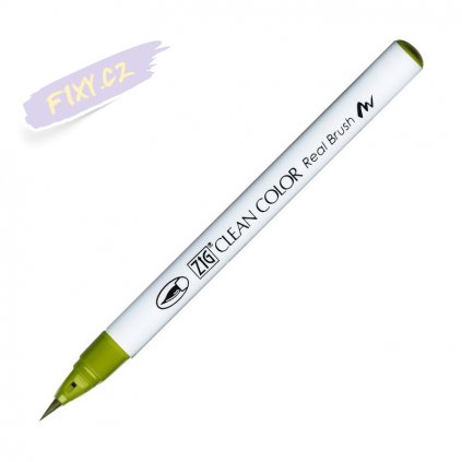 14022 2 kuretake zig clean color real brush 046 mid green