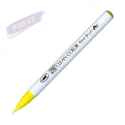 14037 2 kuretake zig clean color real brush 051 lemon yellow