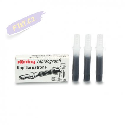 14826 1 nahradni bombicky rotring rapidograph cerna