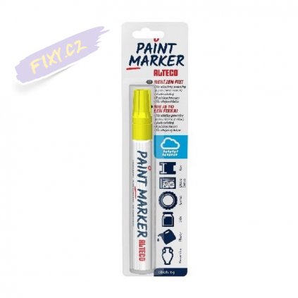 14958 5 alteco paint marker zluty