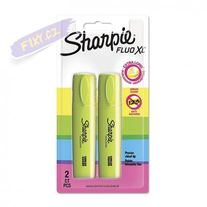 15147 1 sharpie zvyraznovac fluo xl 2ks zluty