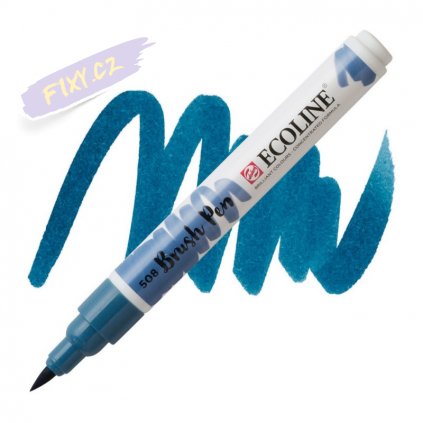 15357 2 ecoline brush pen 508 prussian blue