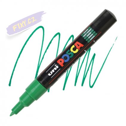 15525 2 uni posca akrylovy popisovac 1m zeleny 6