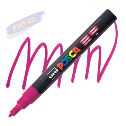 15633 2 uni posca akrylovy popisovac 3m fuchsiovy 11