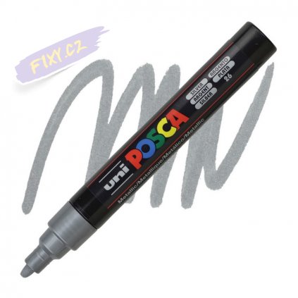 15735 2 uni posca akrylovy popisovac 5m stribrny 26