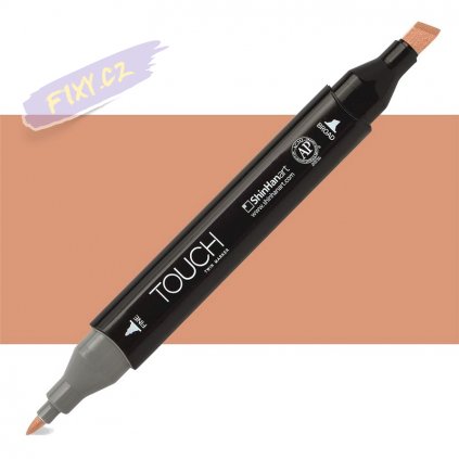 1596 1 br112 leather brown touch twin marker