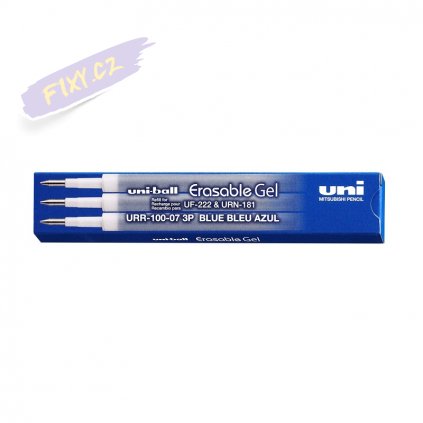 16368 1 napln do uni erasable gelove gumovaci 0 5mm modra 3ks