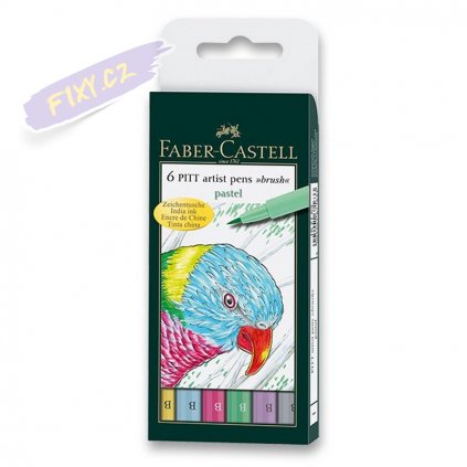 16530 3 faber castell pitt artist pen set 6ks pastelove