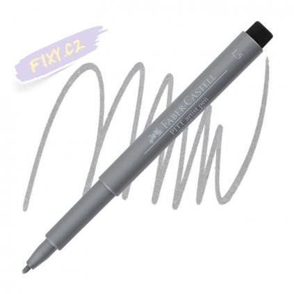 16725 3 faber castell pitt artist pen metallic 1 5mm stribrny