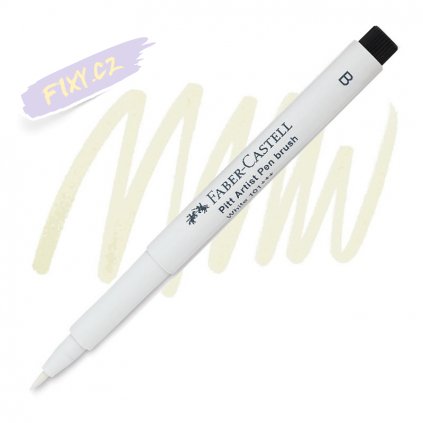 16740 3 faber castell pitt artist pen b 101 white