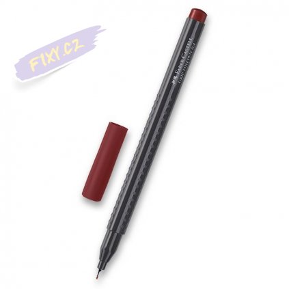 17013 1 faber castell grip finepen 0 4mm hnedy