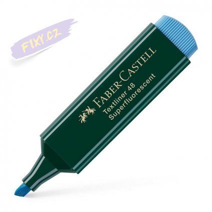 17229 1 faber castell zvyraznovac textliner 1548 modry