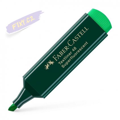 17232 1 faber castell zvyraznovac textliner 1548 zeleny