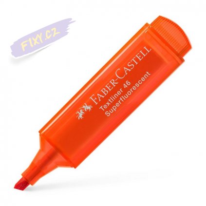 17244 1 faber castell zvyraznovac textliner 1546 oranzovy