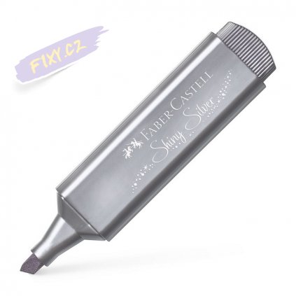 17292 1 faber castell zvyraznovac textliner 1546 stribrny metallic