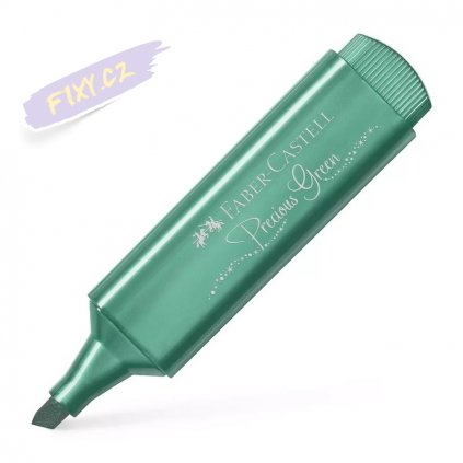 17301 1 faber castell zvyraznovac textliner 1546 zeleny metallic