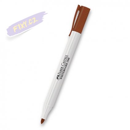 17337 1 faber castell whiteboard slim hnedy